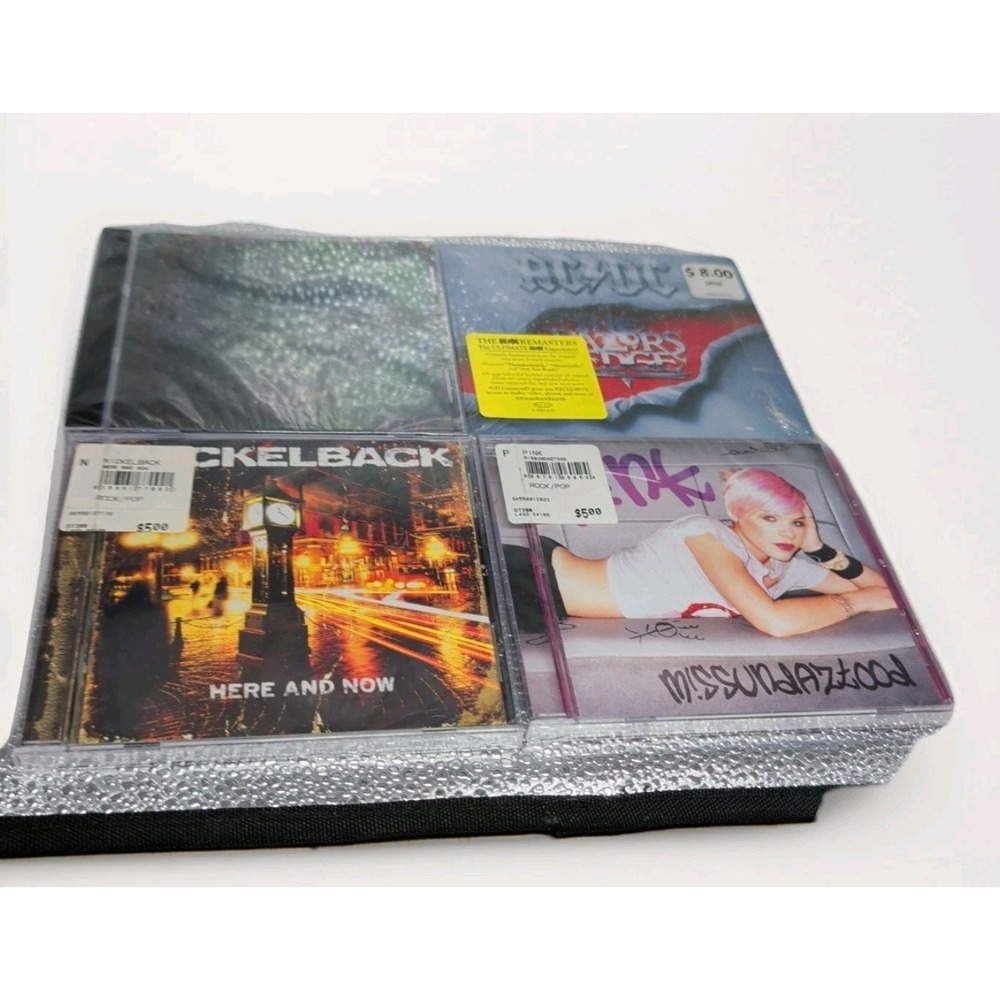 4CDs AC/DC Razors Edge Pink Nickelback Here And Now Metallica Black/New